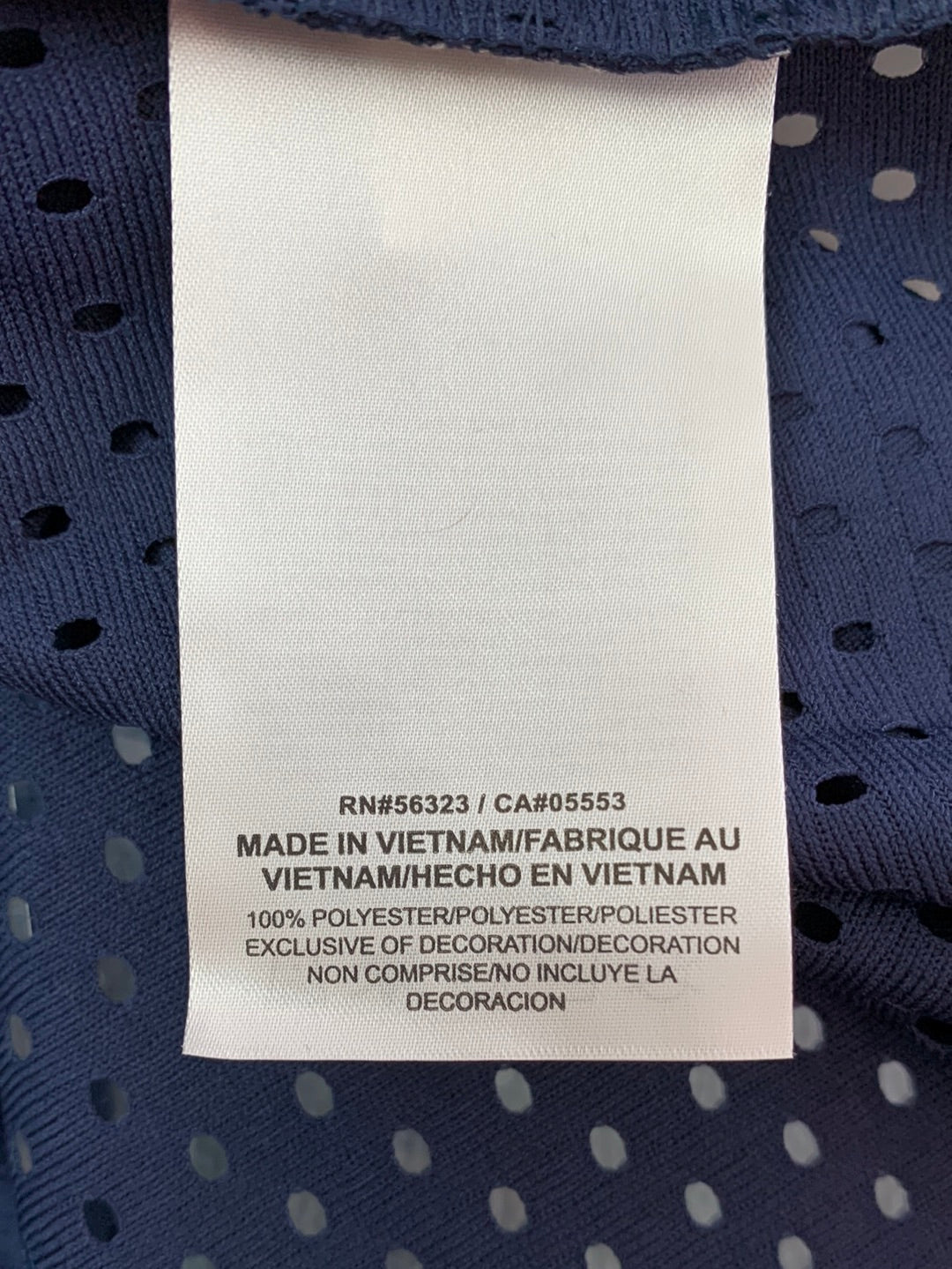 NWT - NIKE navy blue "Carolina EST 89" Short Sleeve Jersey Shirt - L