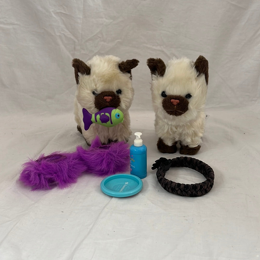 Pleasant Company American Girl Himalayan Kittens with Bowl, Shampoo, Fish and Collar