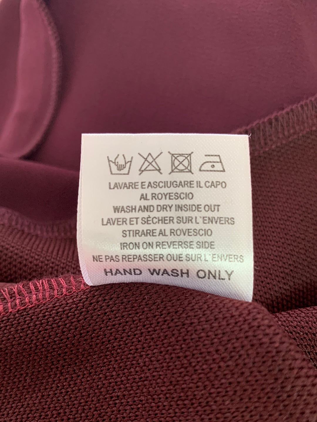 NWT - STYLEWE FANTASYOU mauve burgundy Long Sleeve Midi Dress - XL