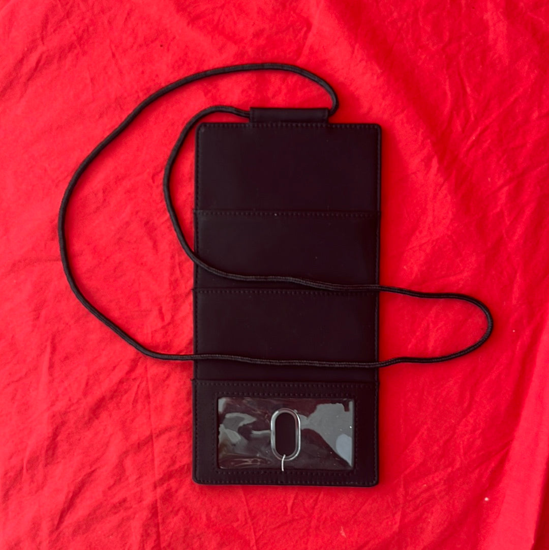Levenger Black Passport/Boarding Pass Wallet