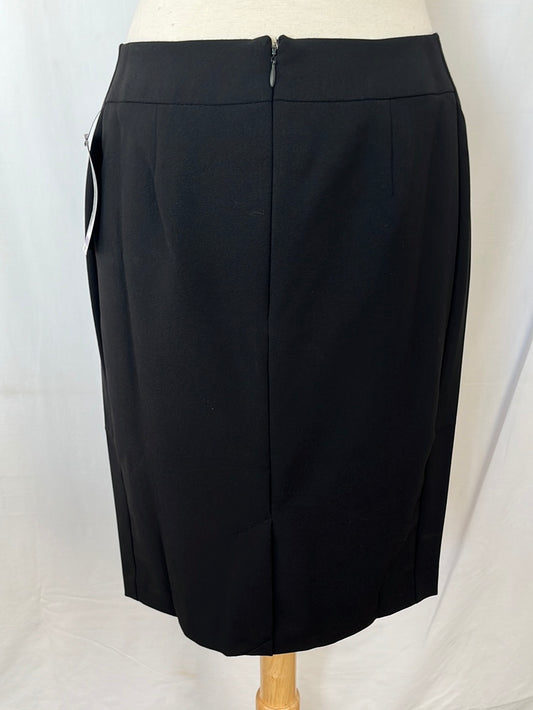 NWT -- Worthington Black Seamed Pencil Skirt -- 6P