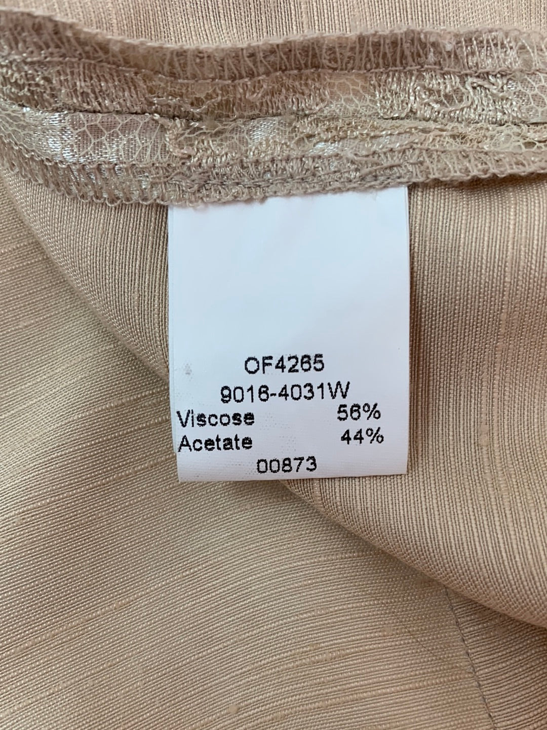 Vintage PERSPECTIVES champagne beige Lace Top Skirt Set - F 38 | US 2