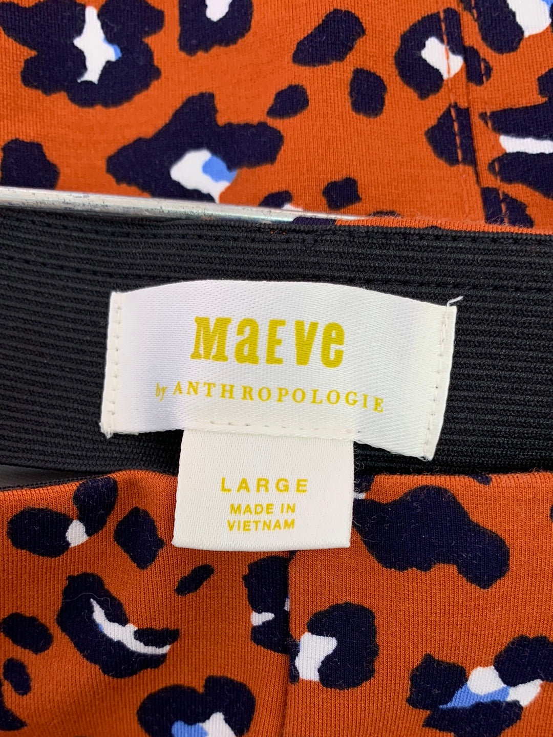 MAEVE ANTROPOLOGIE leopard print The Margot Kick-Flare Cropped Pants - Large
