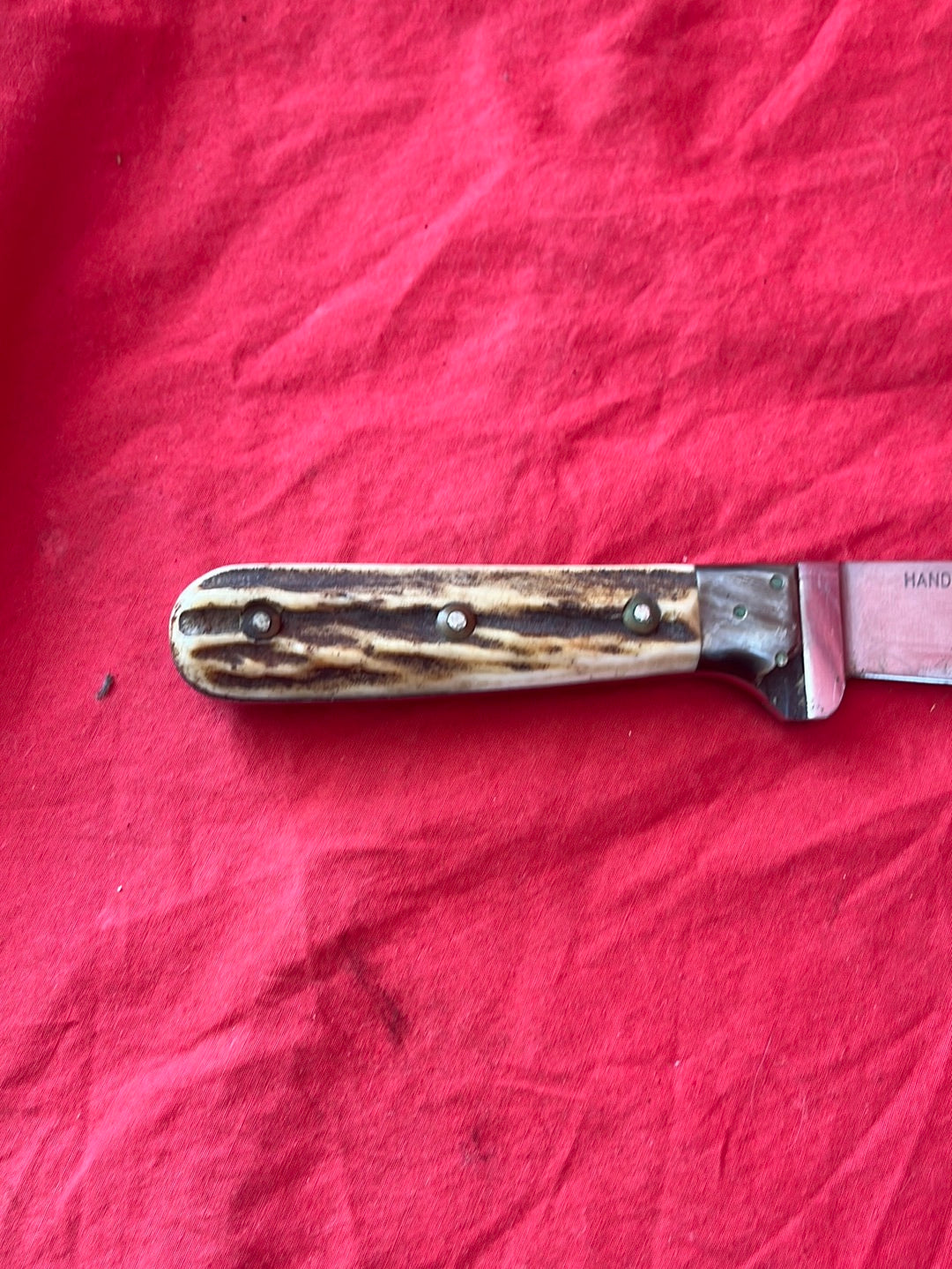 VTG -- Pre-64 PUMA Stag Handle Forsternicker with Leather Sheath