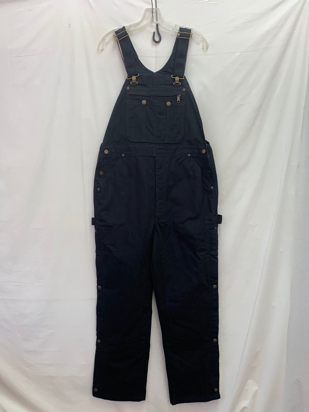 NWT -  ESSENTIALS black Canvas Lined Overall - 33W x 32L –  CommunityWorx Thrift Online