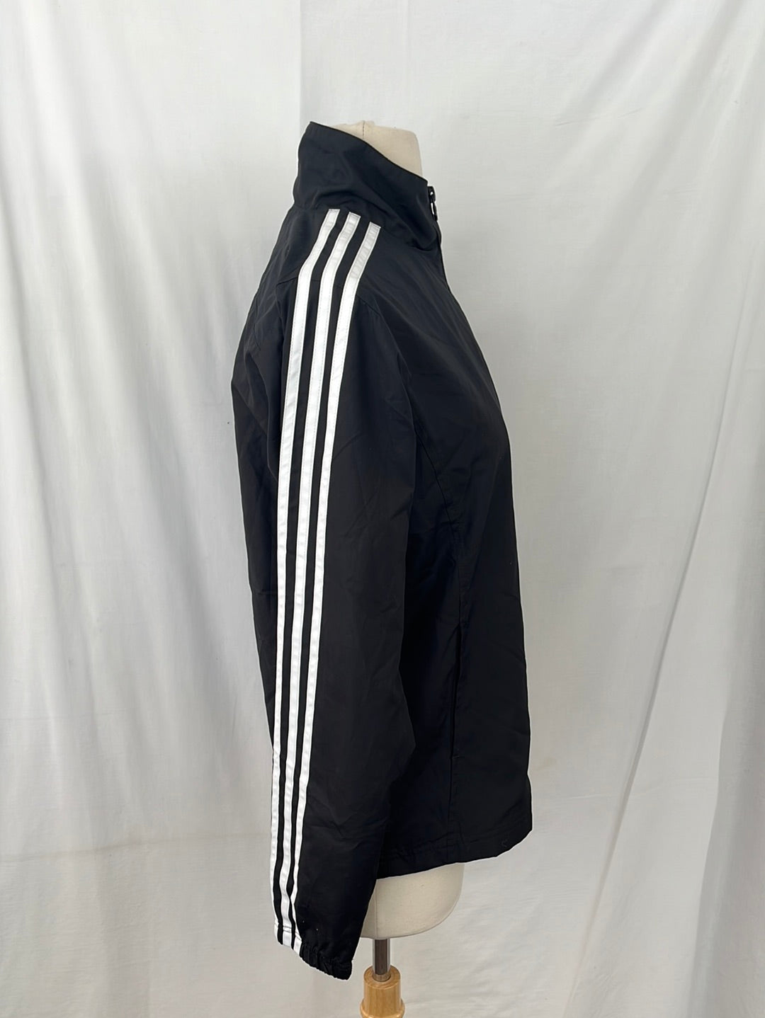 ADIDAS black Windbreaker Jacket -- S