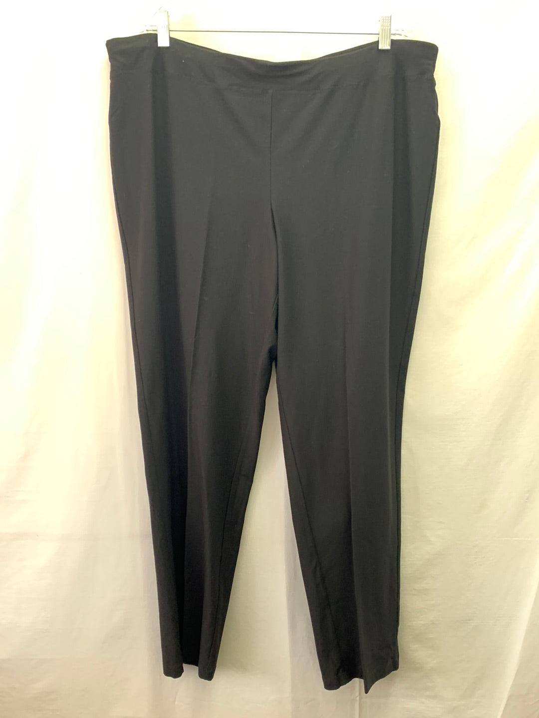 NWT - EILEEN FISHER black Stretch Crepe Slim Boot Cut Pants - 2X