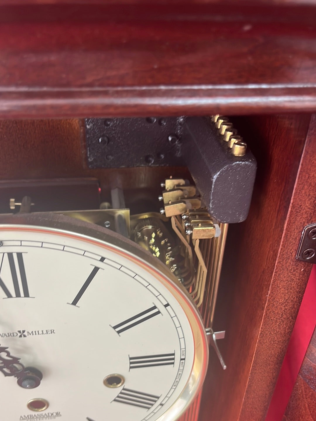 Howard Miller Ambassador Lewis Wall Clock -- No Pendulum/Parts Only (LOCAL PICK-UP)