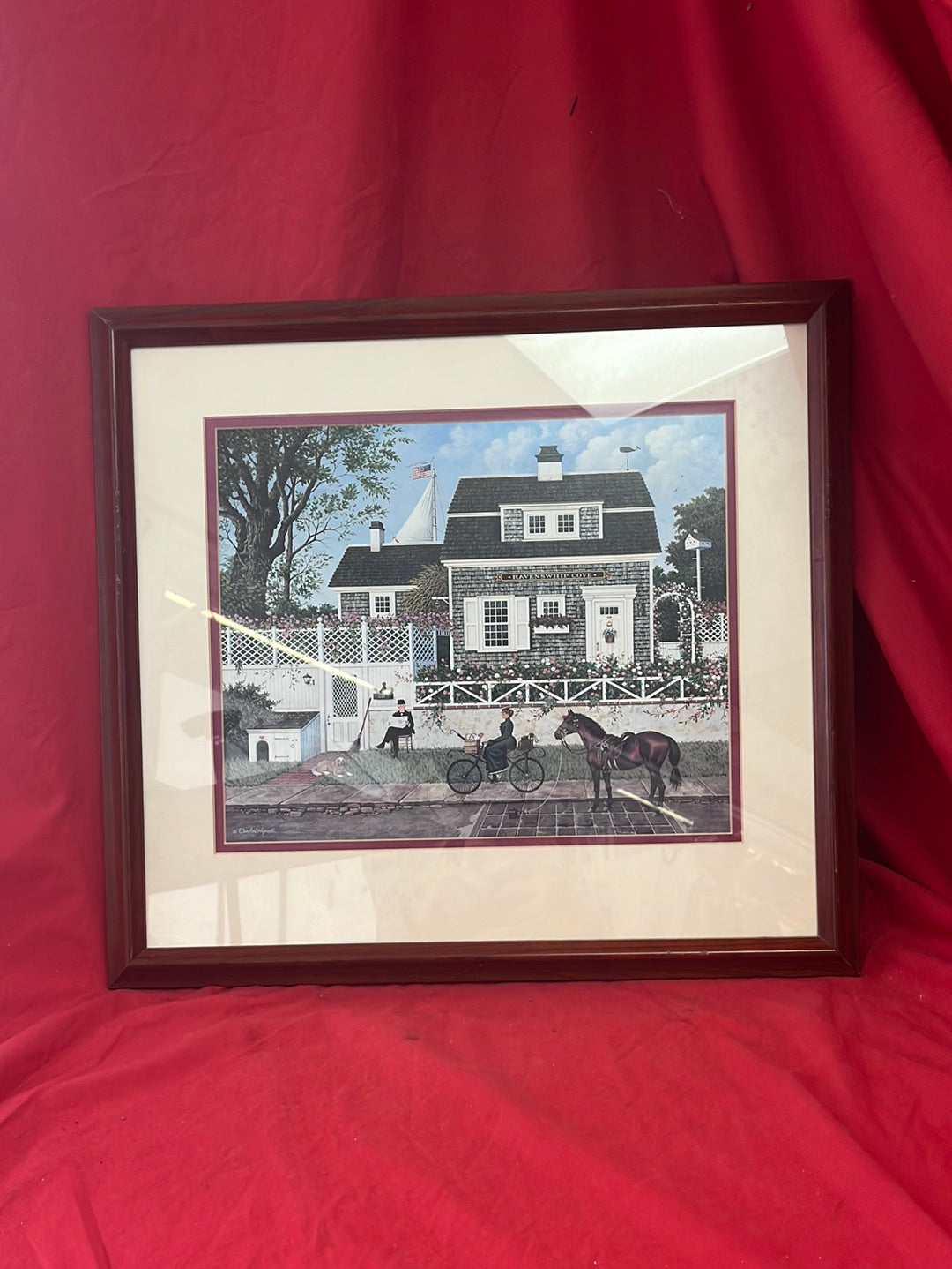 SIGNED AND FRAMED -- Charles Wysocki Print -- "Ravenswhip Cove"