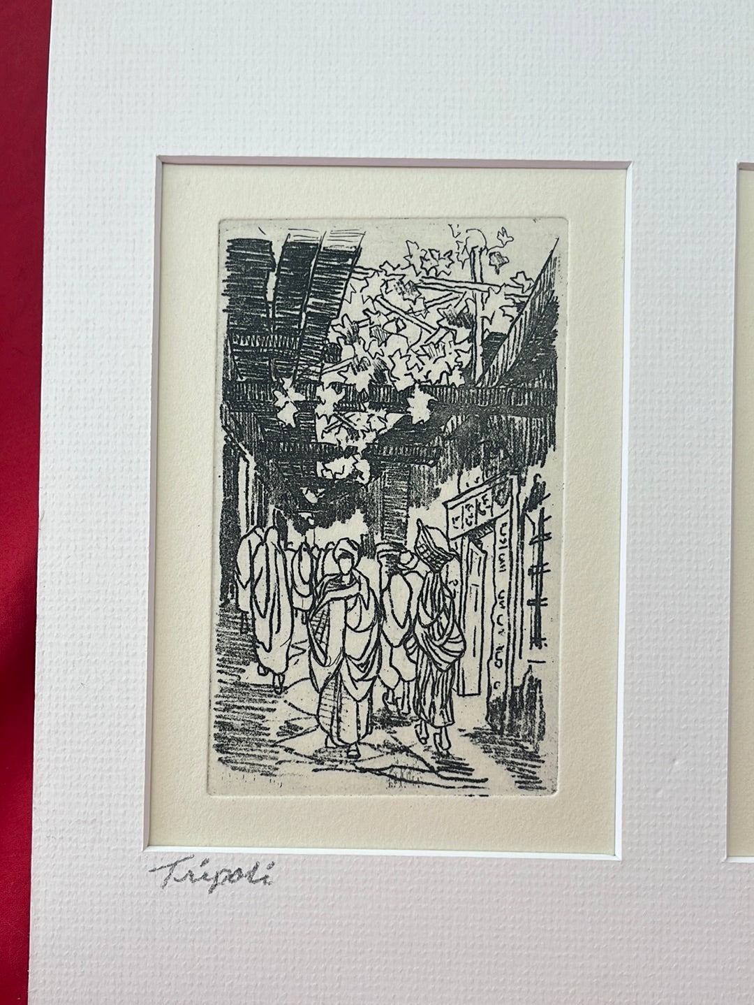 VTG -- 5 Etchings after Guido Colucci's Drawings of Tripoli