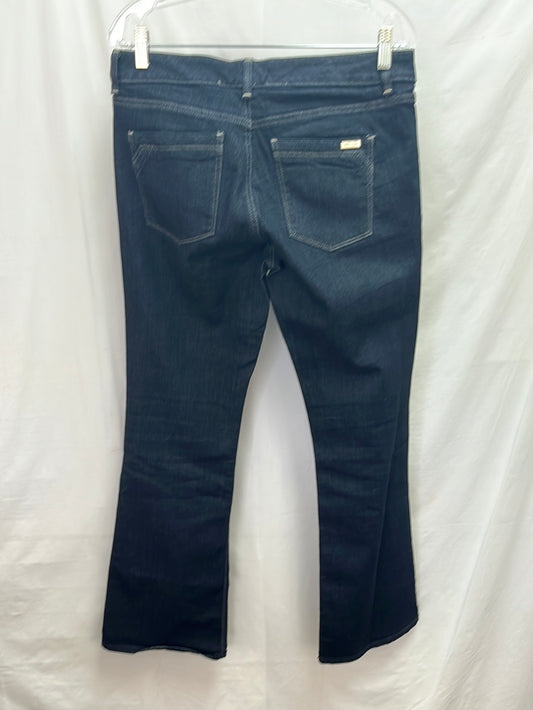 White House Black Market Dark Wash Blanc Flare Leg Jeans -- 8R