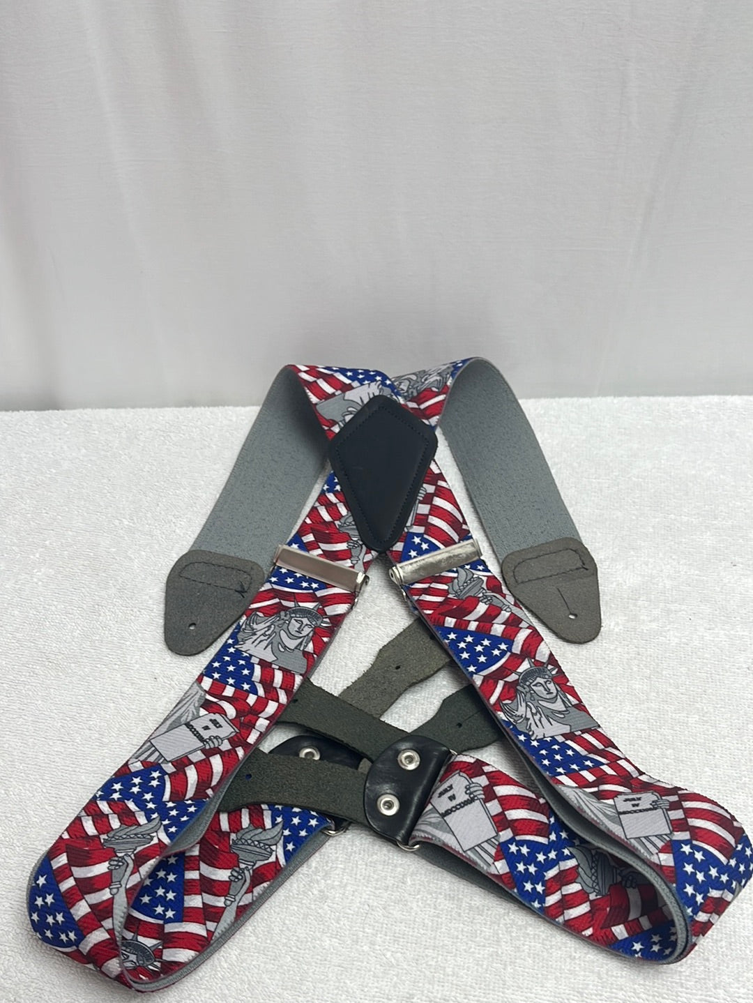 Unbranded Fourth of July Lady Liberty Festive Suspenders -- Size XL