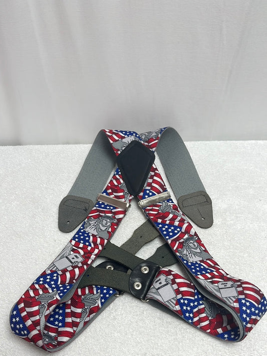 Unbranded Fourth of July Lady Liberty Festive Suspenders -- Size XL