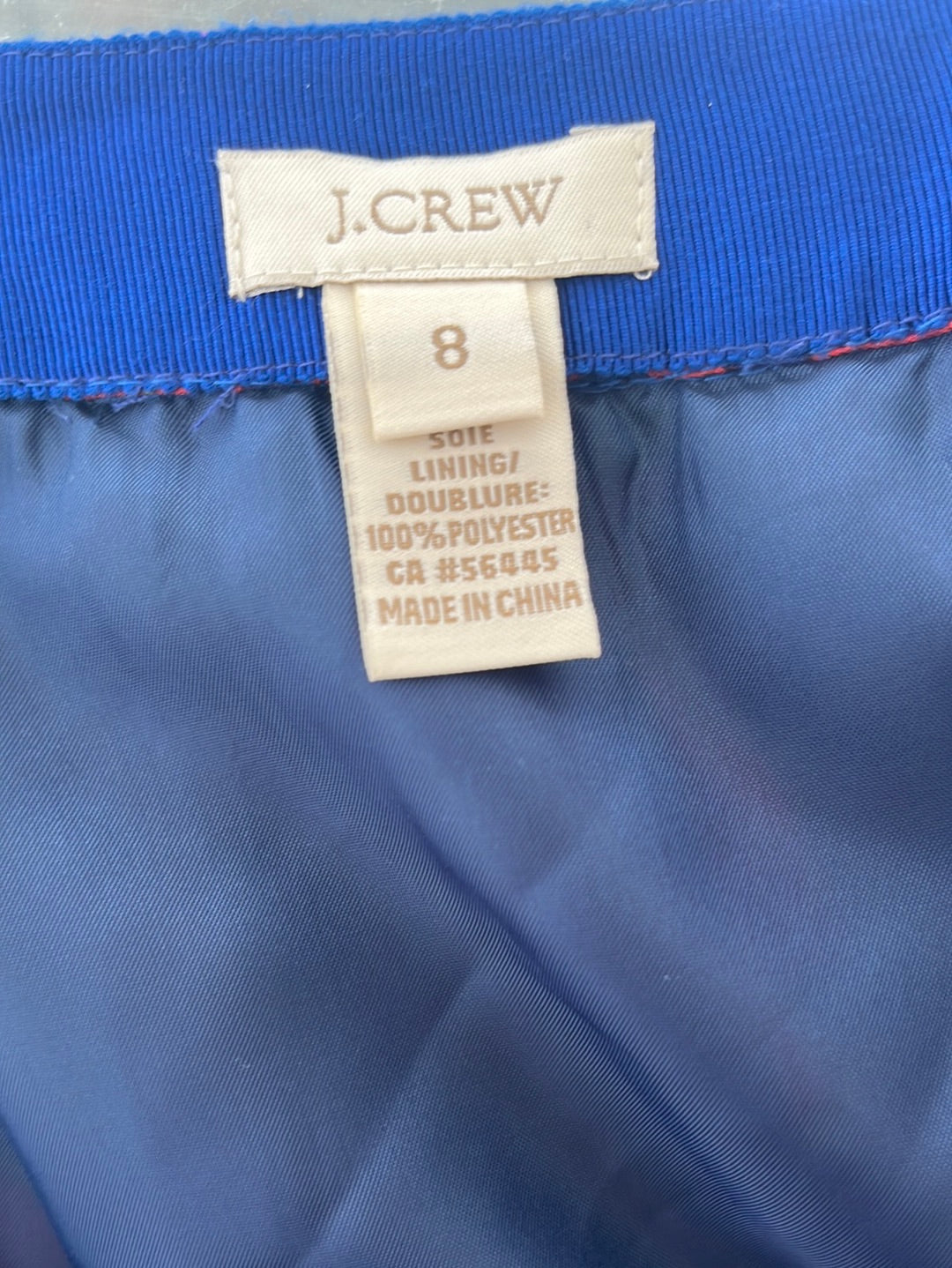 J. CREW Psychedelic Floral Print Silk Pleated A-Line Skirt -- 8