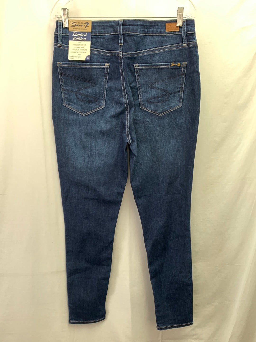 NWT - SEVEN7 dark wash Ultra High Rise Skinny Jeans - Size 10