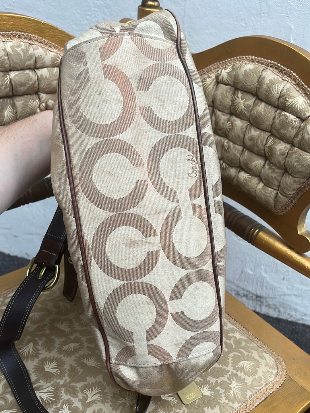 COACH Beige Hobo Bag