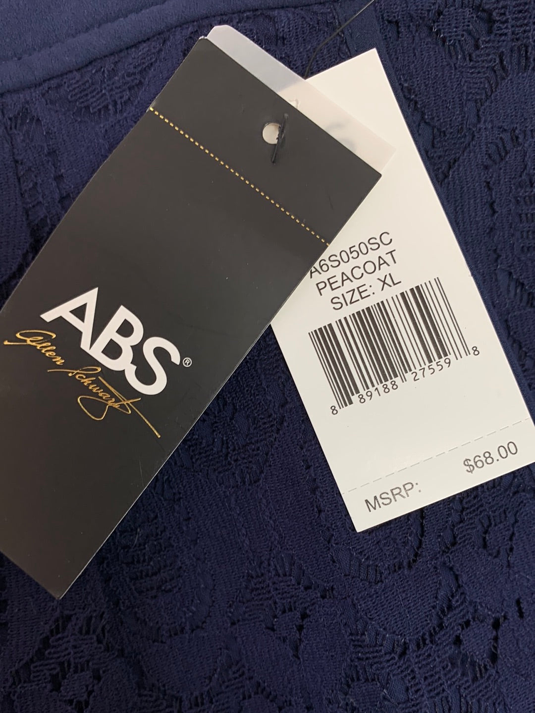 NWT - ABS BY ALLEN SCHWARTZ navy Lace Shorts - X-Large