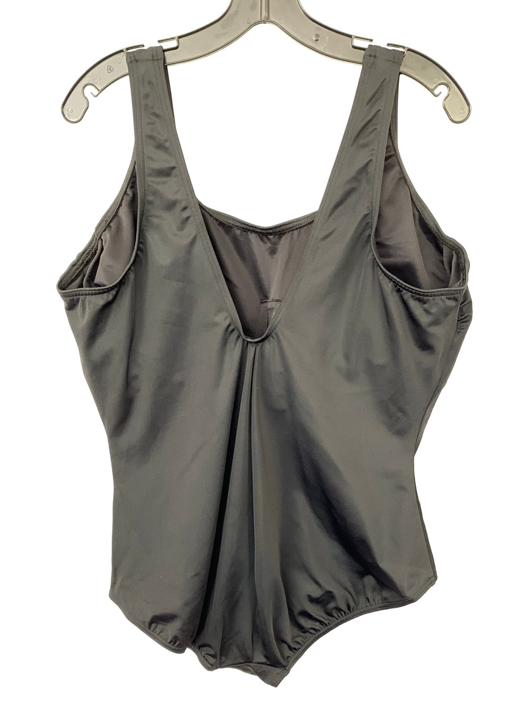 NWOT - LANDS' END black Scoop Neck Underwire One Piece Swimsuit - 22W