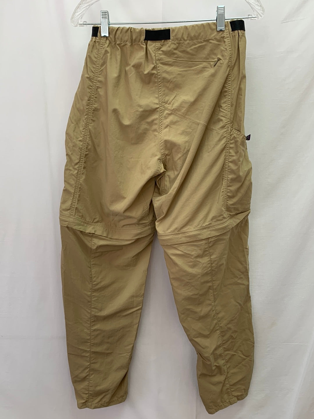 PATAGONIA dark khaki Men's Belted Convertible Nylon Hiking Pants - S
