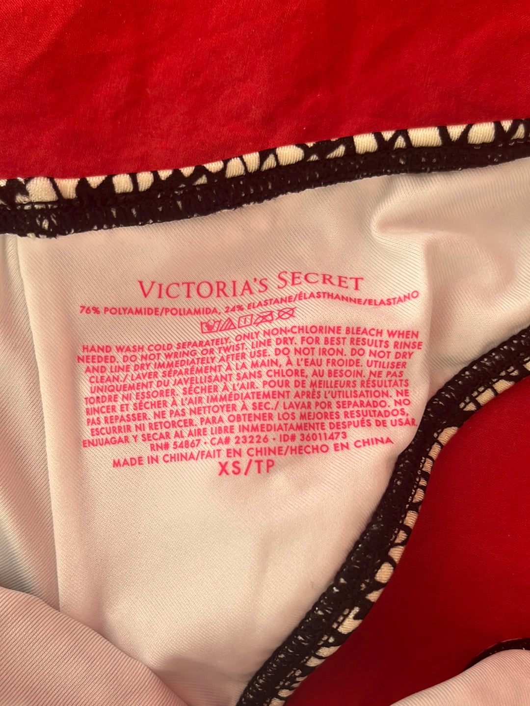 NIP -- VICTORIA'S SECRET Alligator Print Classic Bikini Bottom -- XS