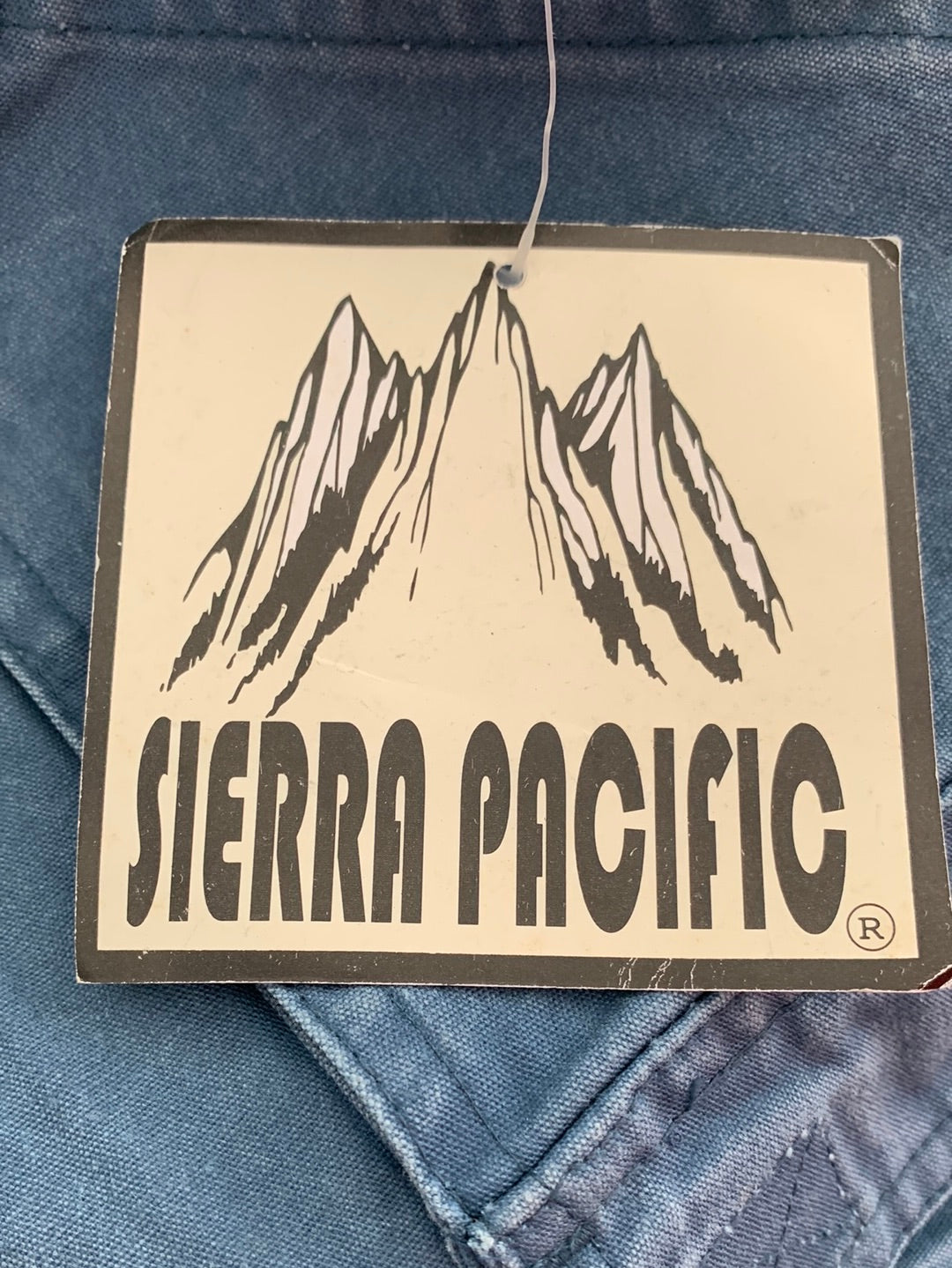 NWD - SIERRA PACIFIC distressed blue Canvas Elastic Waist Cargo Shorts - 34