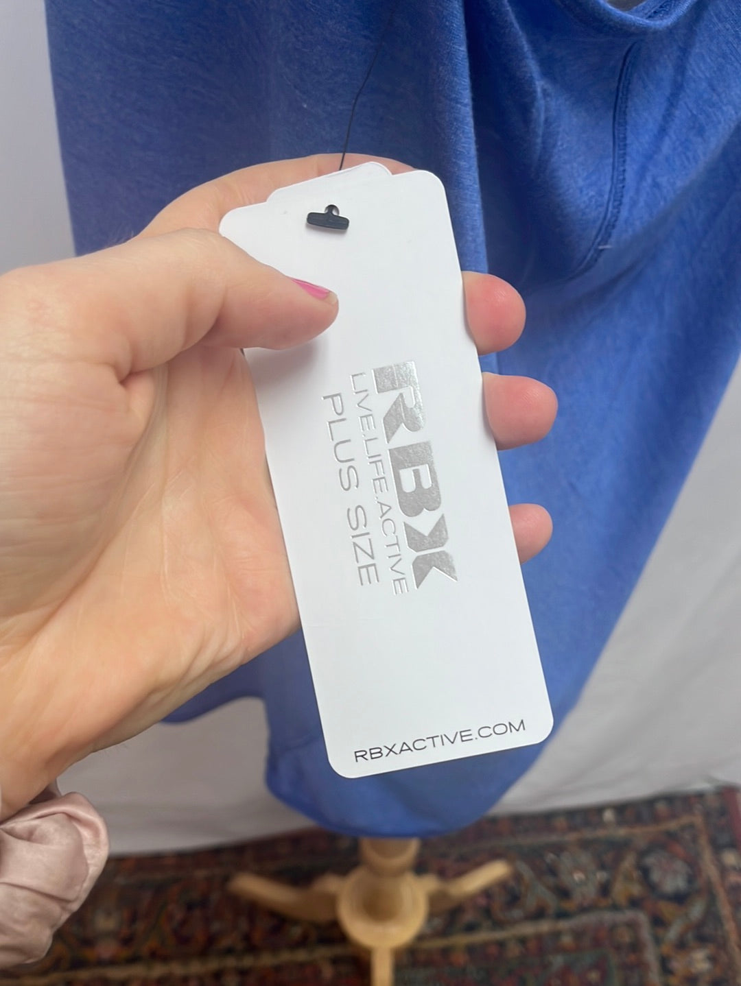 NIP -- RBX Active Blue Twist Back Tank Top -- XL