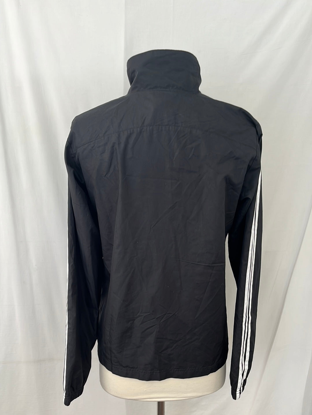 ADIDAS black Windbreaker Jacket -- S