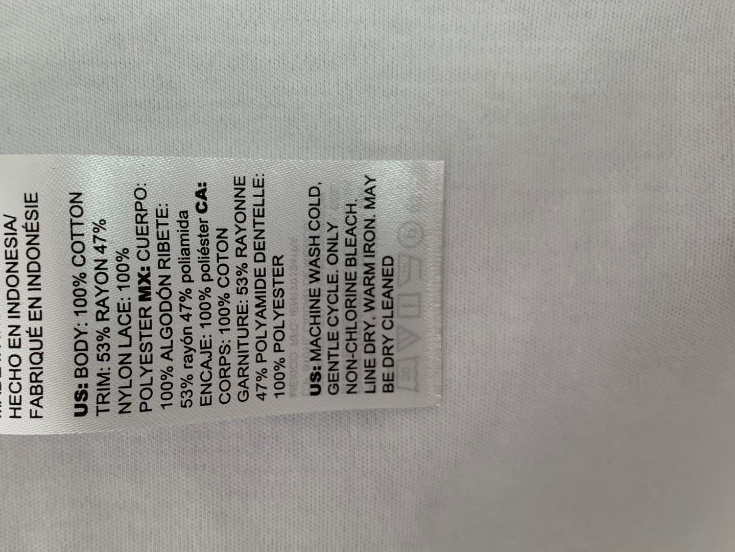 NWT - CHICO'S alabaster white Lace Trim 1/2 Sleeve Knit Top - 3 (XL 16/18)