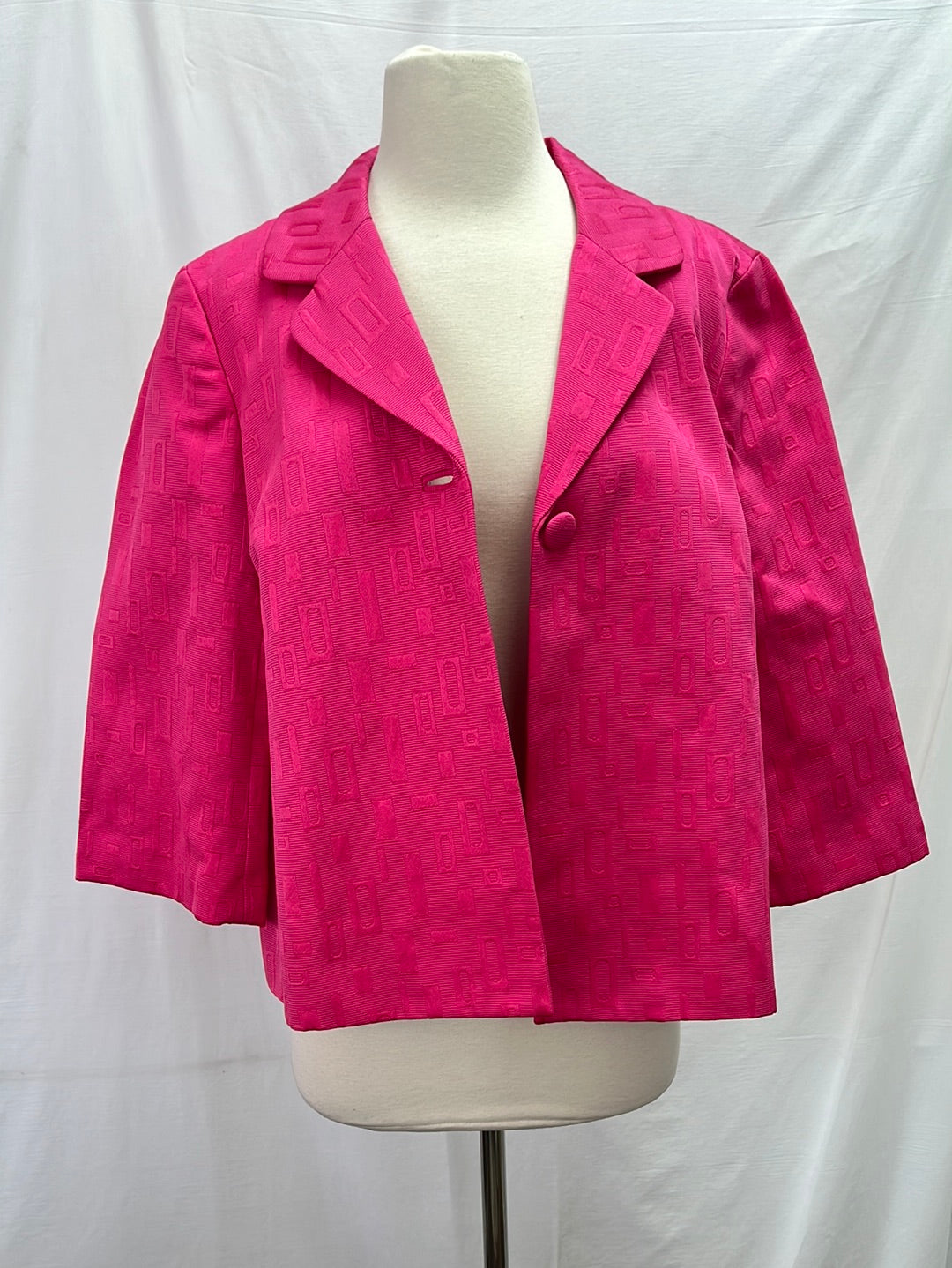 VTG -- CHICO'S Hot Pink Blazer -- 1.5 | US 10/M