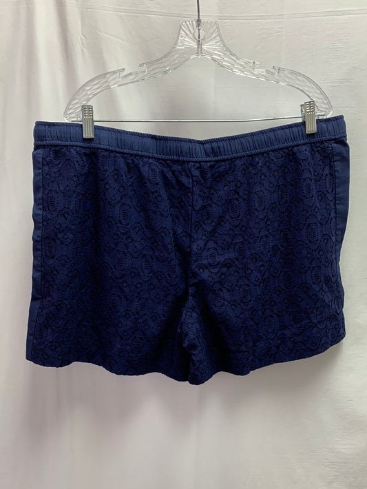 NWT - ABS BY ALLEN SCHWARTZ navy Lace Shorts - X-Large