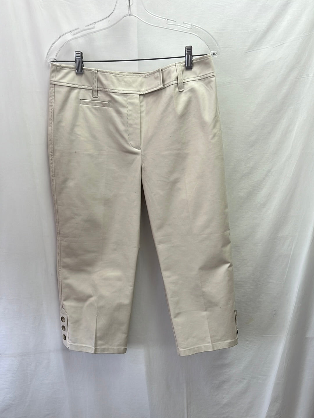 NWT -- ANN TAYLOR White Margo Ankle Pants -- 8