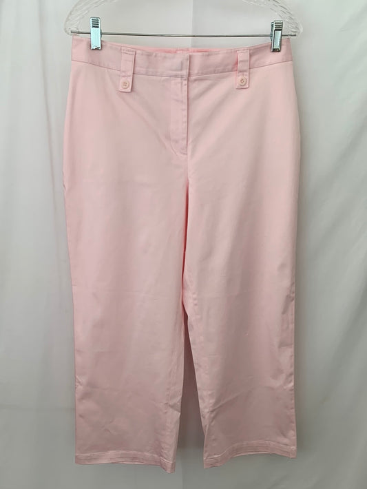 NWT - LANDS' END light pink Stretch Cropped Pants - 10