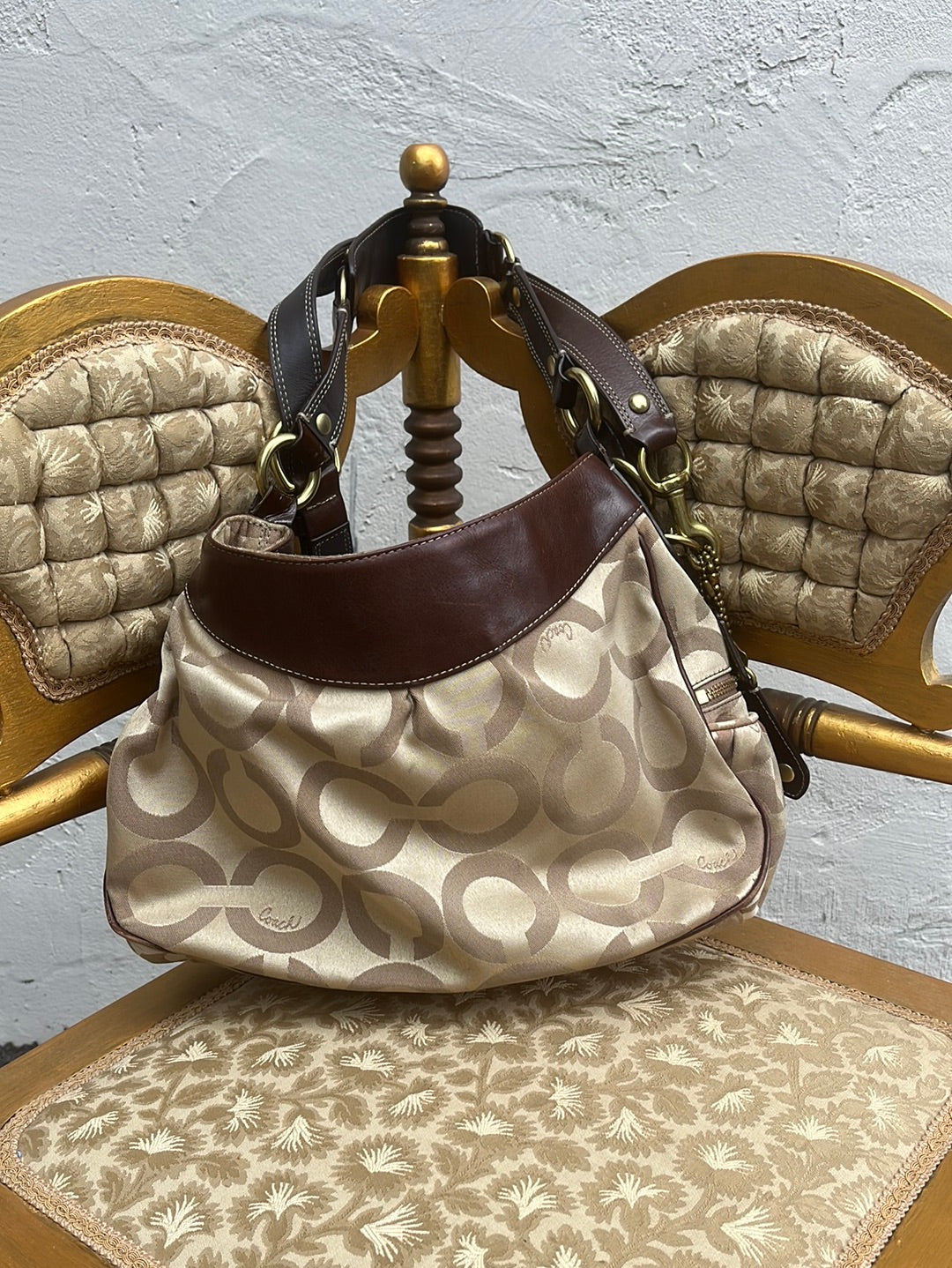 COACH Beige Hobo Bag