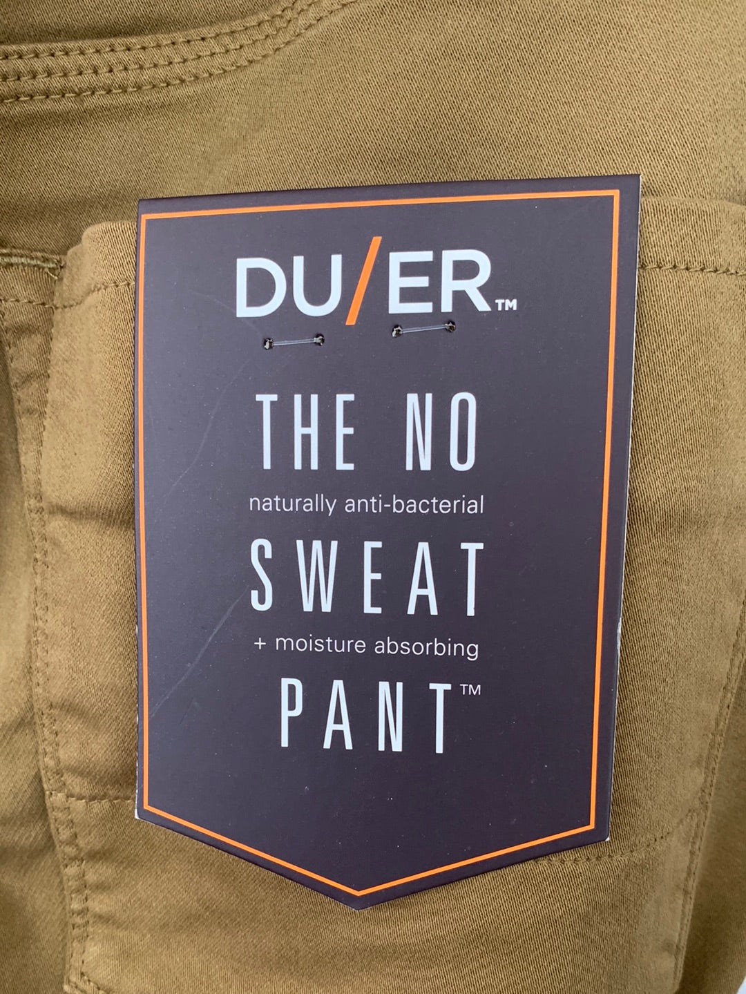 NWT - DU/ER tobacco brown No Sweat Jogger Pants - 38x29