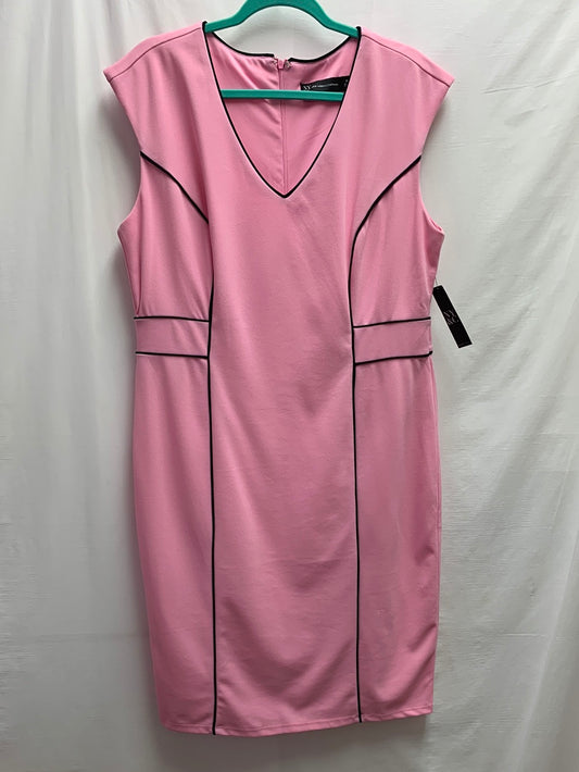 NWT - NEW YORK & COMPANY pink Stretch Sleeveless Bodycon Dress - XL