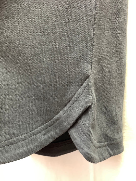 NWT - PURE J JILL gray Cotton Linen Jersey Pull On Crop Pants - M Tall