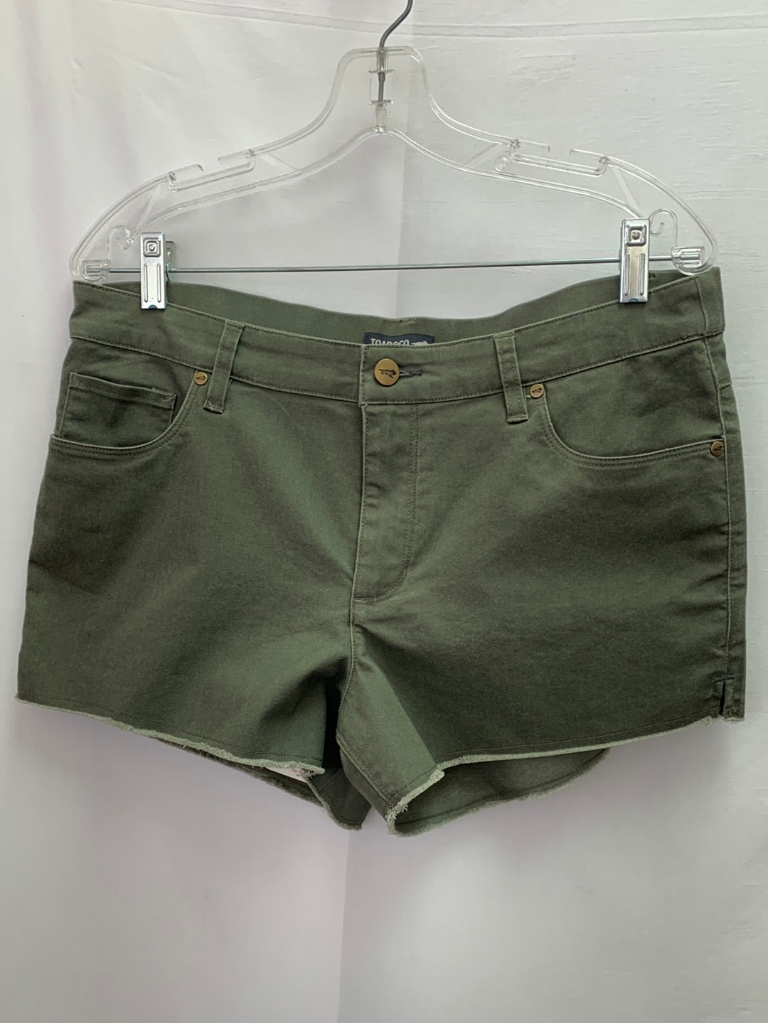 NWT - TOAD & CO olive beetle vintage wash Sequoia Fringe Shorts - 14