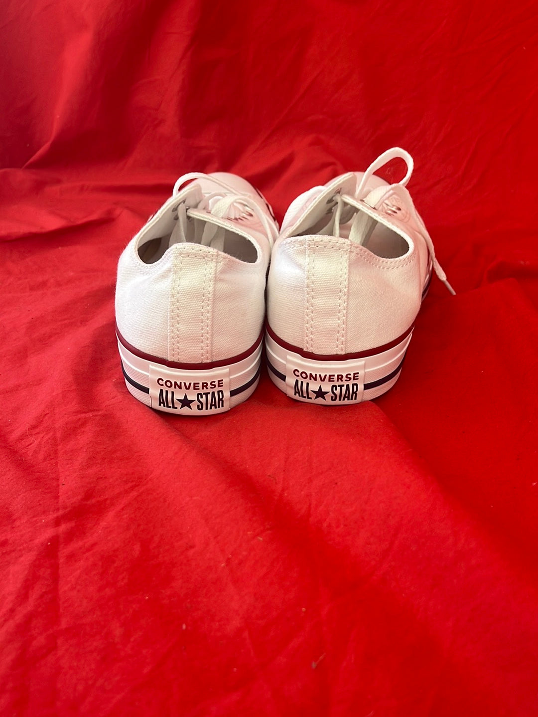 CONVERSE Chuck Taylor White Low Tops -- Size 8.5 Men's/10.5 Women's