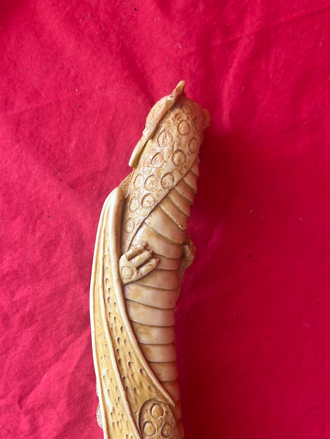 Dragon Dagger with Carved Resin Handle and Sheath