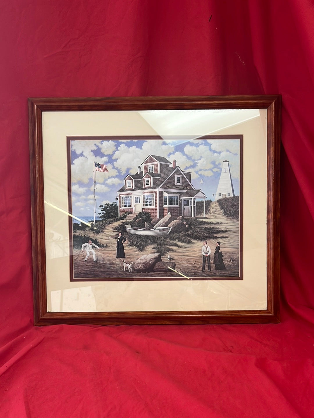 SIGNED AND FRAMED -- Charles Wysocki Print -- "Noah's Hideout"
