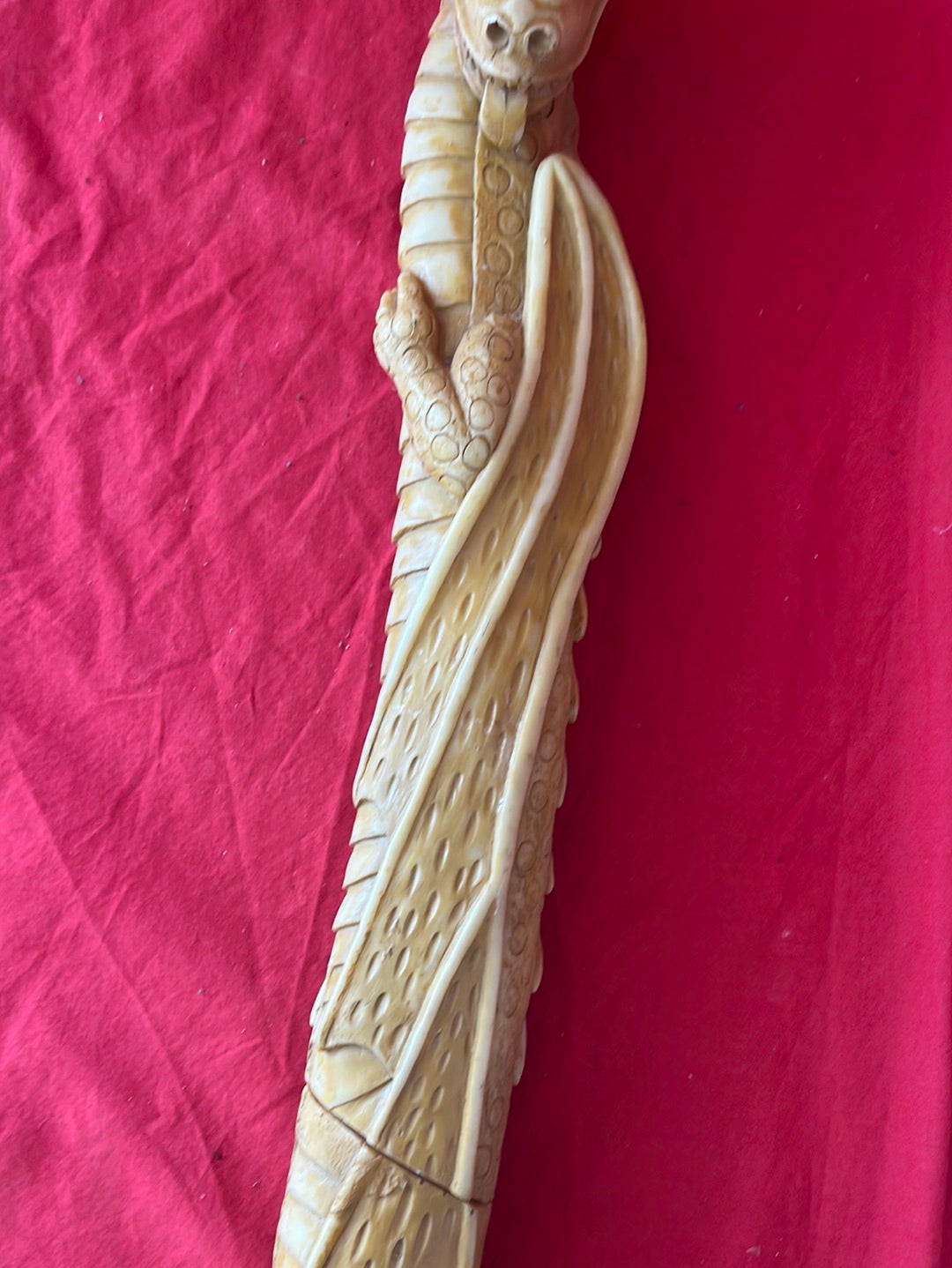 Dragon Sword with Carved Resin Handle and Sheath