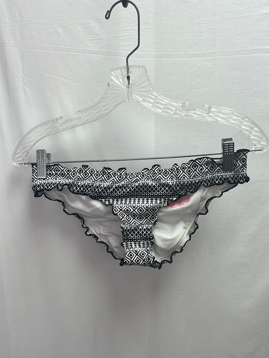 NIP -- VICTORIA'S SECRET Geo Print Ruffle Cheeky Bikini Bottom -- XS