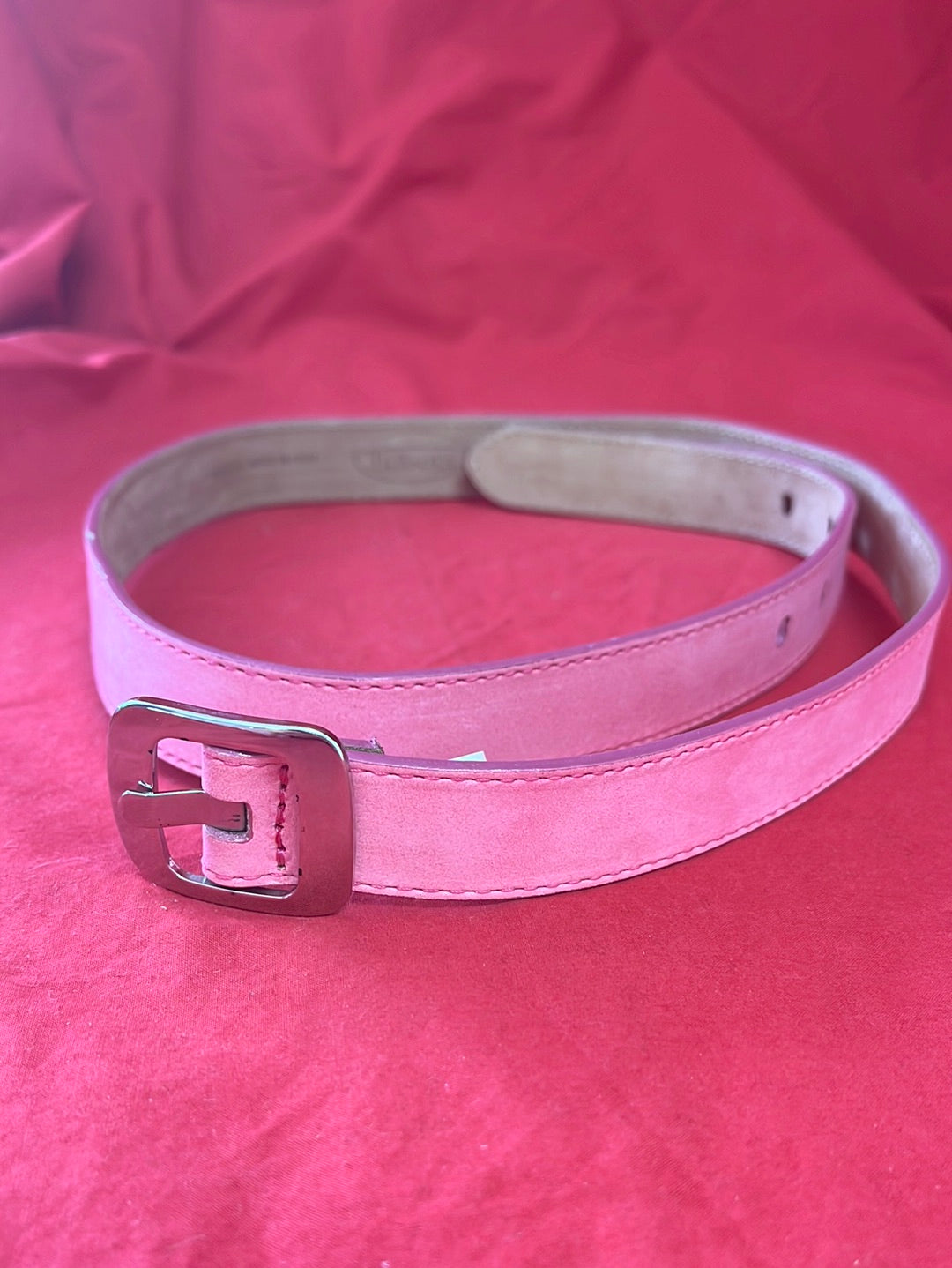 TALBOTS Rose Leather Medium Width Belt -- Size M