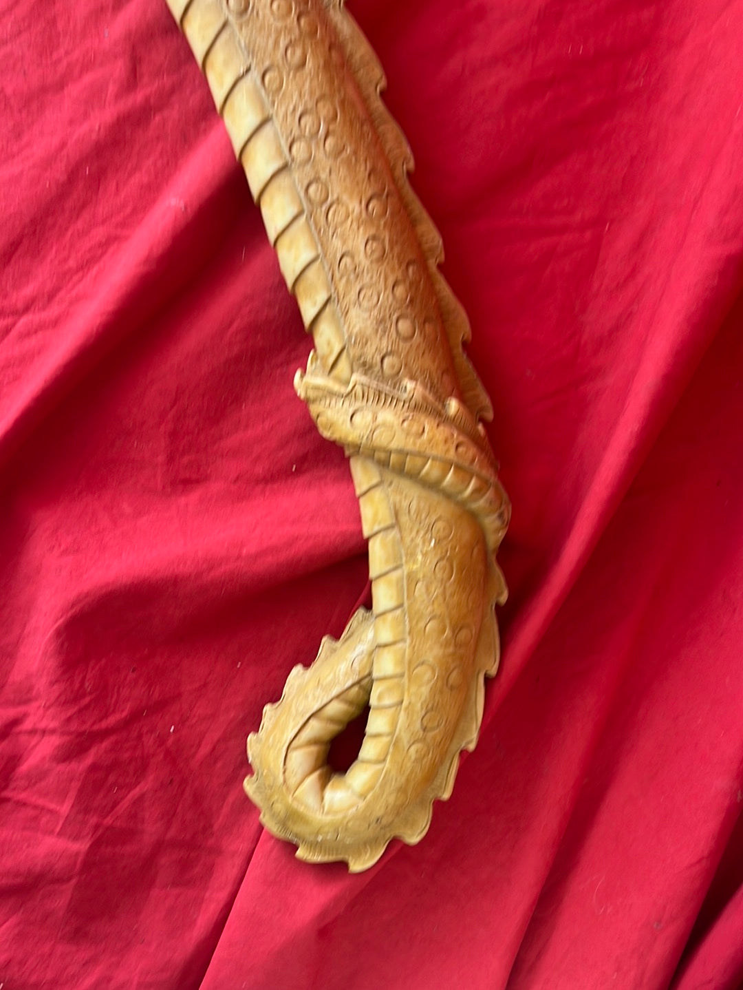 Dragon Sword with Carved Resin Handle and Sheath