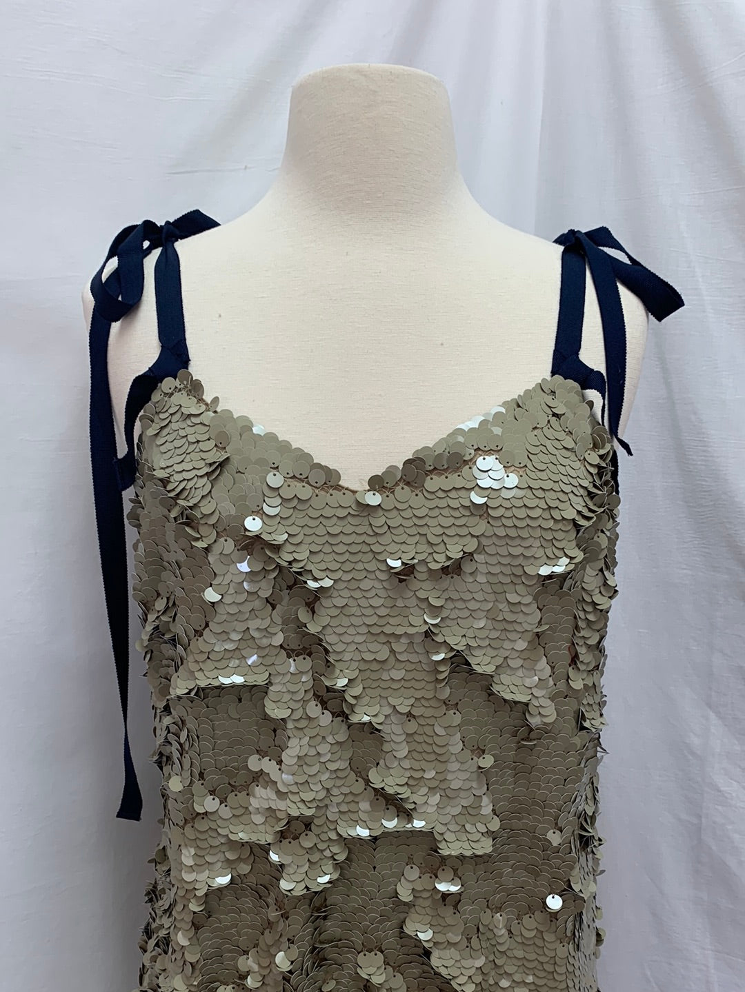 NWT - J. CREW desert canyon Tie Shoulder Sequin Dress - 4