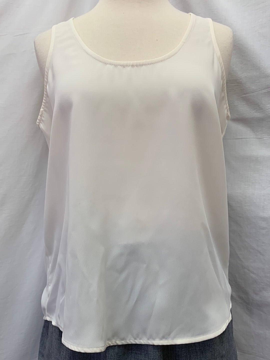 NWT - J CREW MERCANTILE ivory Sleeveless Tank Top Blouse - Small