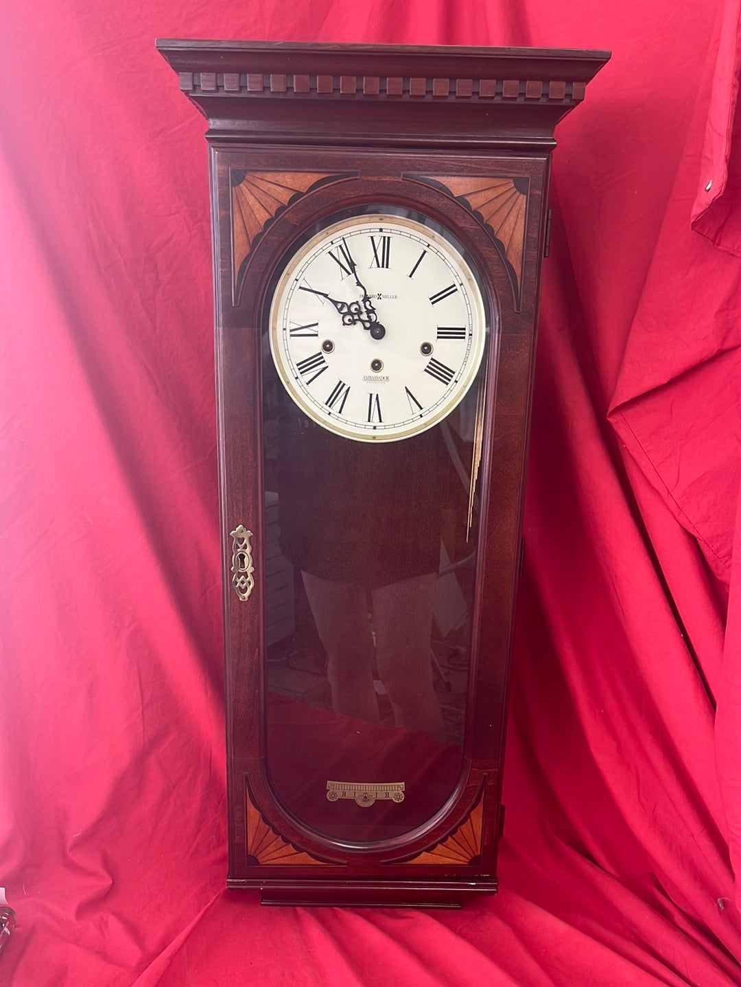 Howard Miller Ambassador Lewis Wall Clock -- No Pendulum/Parts Only (LOCAL PICK-UP)