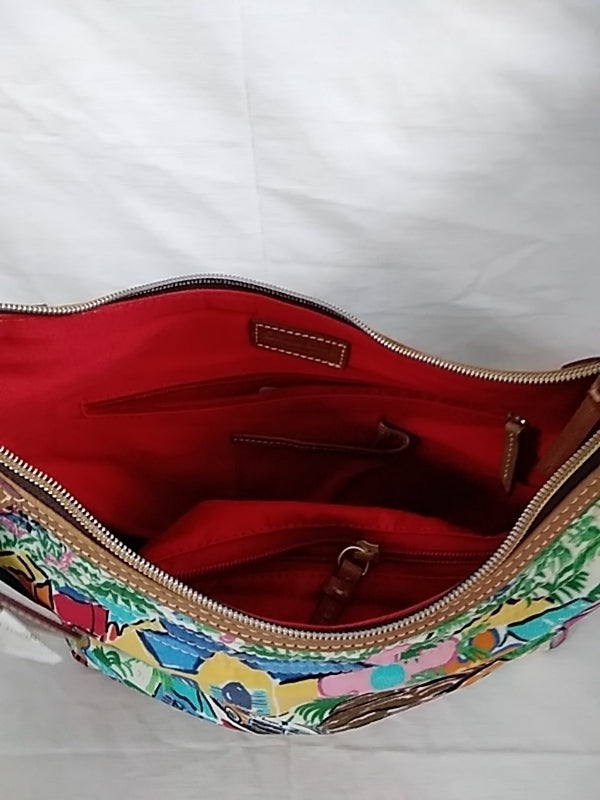 NWT DOONEY AND BOURKE Hand Bag Sandbar Tropical Vacation Tulip Bowling Duffle Purse