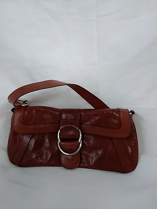 HOBO INTERNATIONAL Vintage Brown Leather Clutch Style Handbag