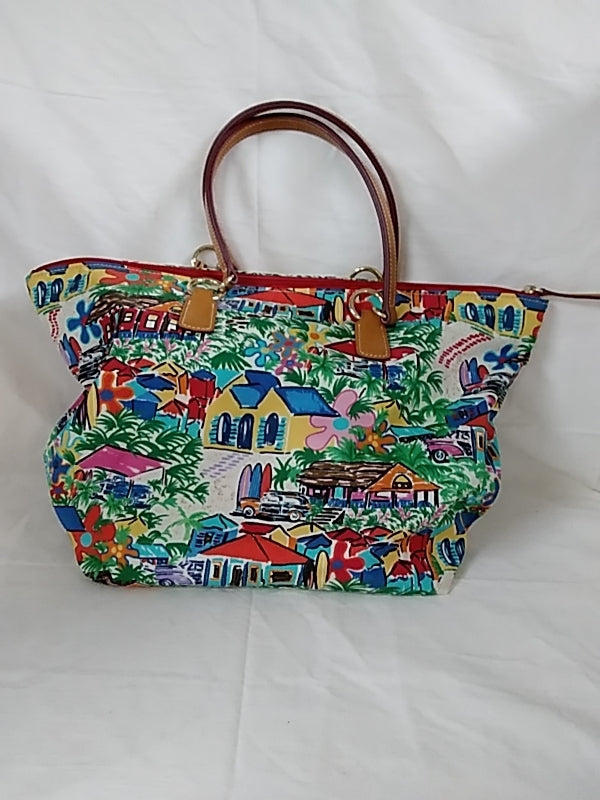NWT DOONEY & BOURKE Large Nylon Sandbar Tropical Vacation Tulip Shopper Tote RARE NEW